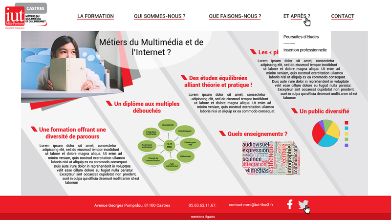 maquette graphique desktop MMI
