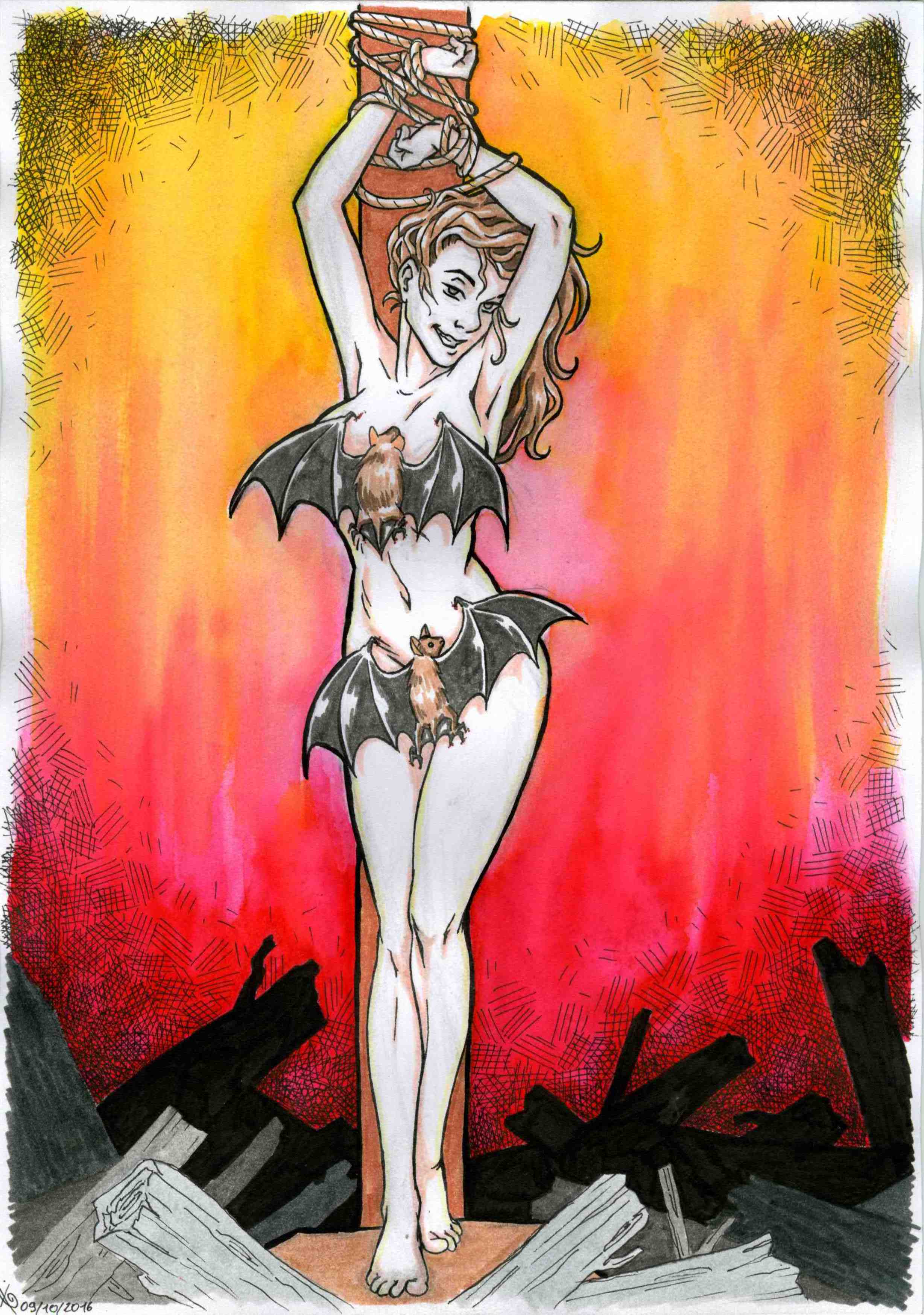 dessin couleur witch