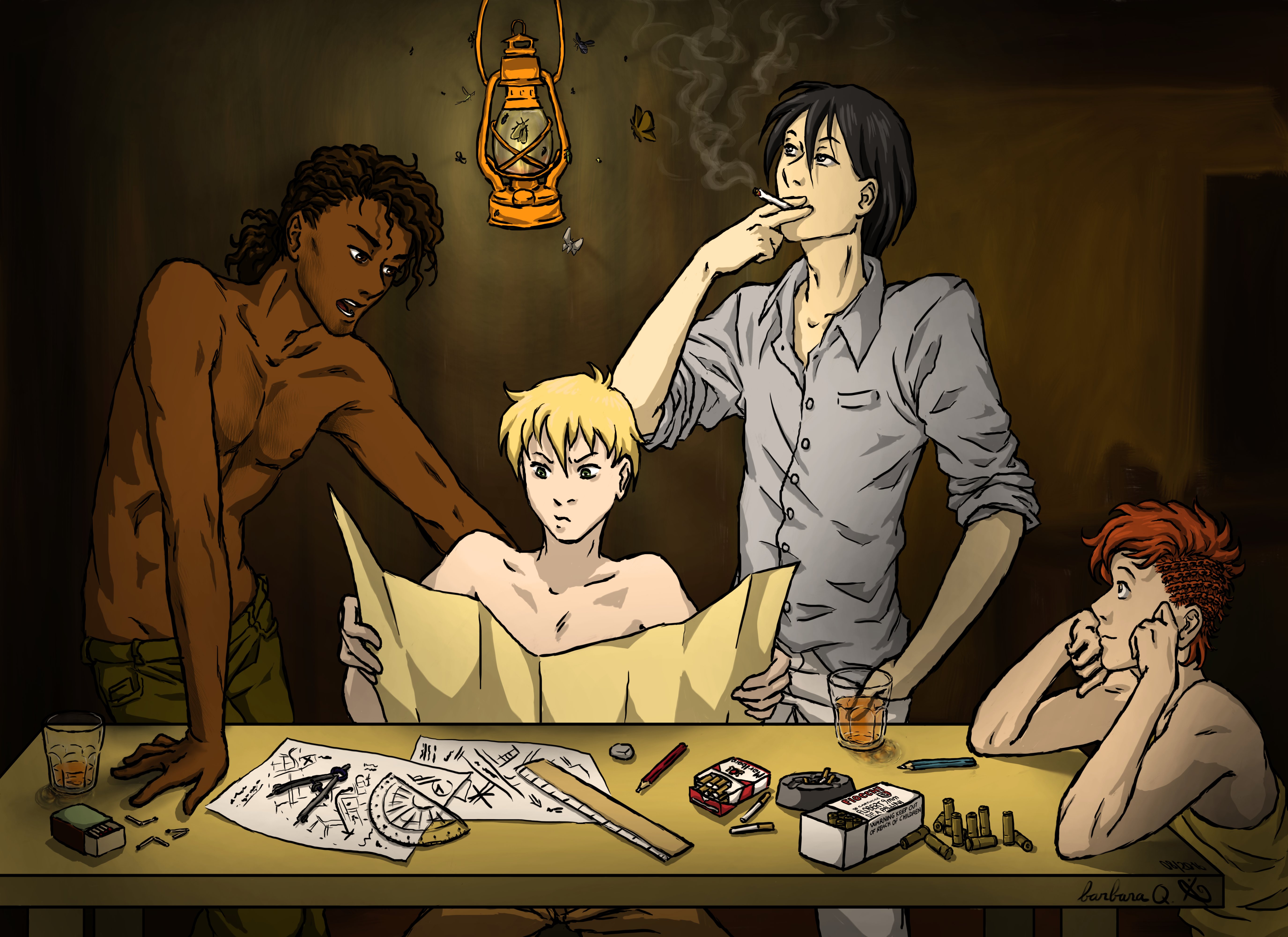 dessin photoshop parkour