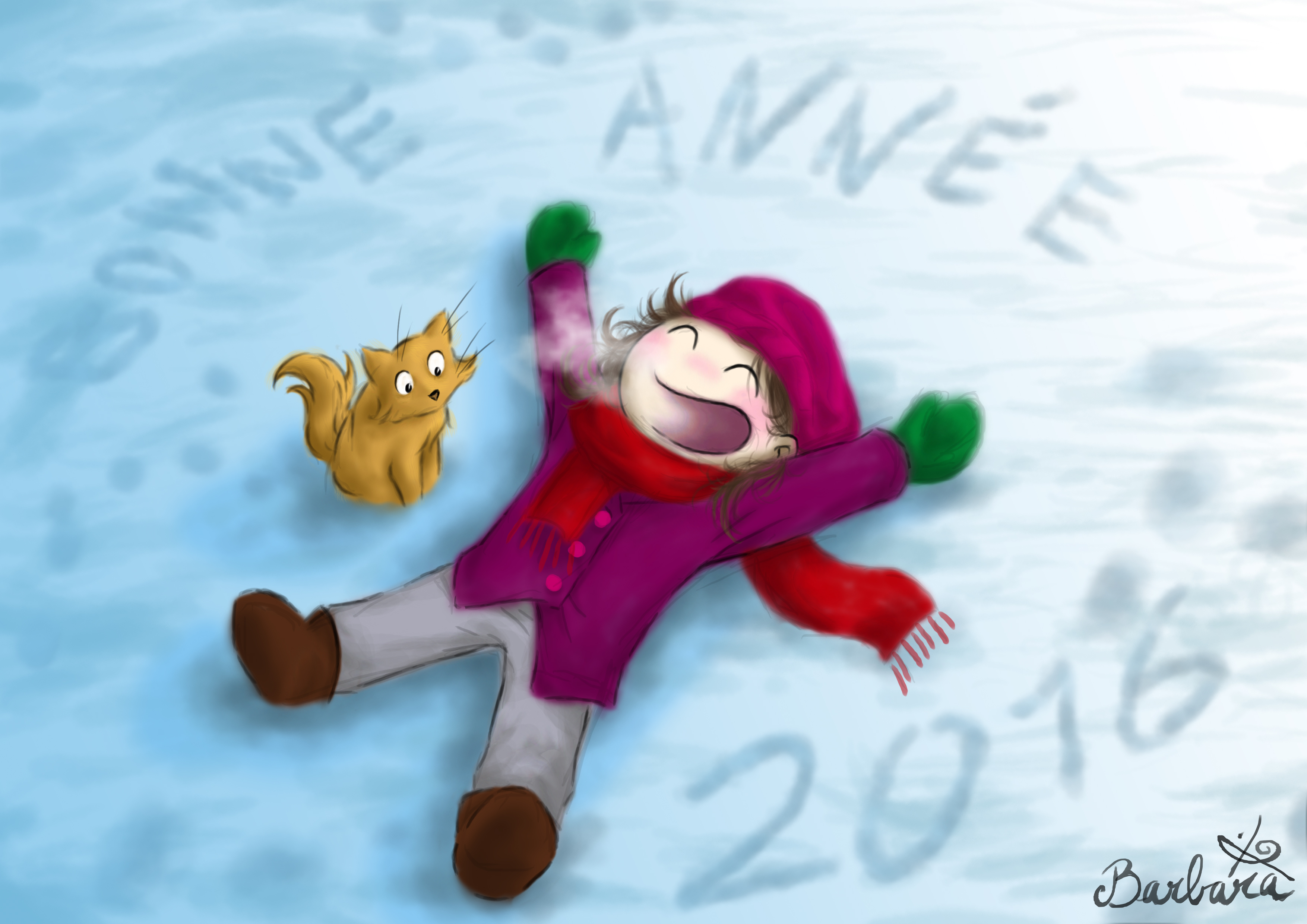 dessin photoshop bonne année 2016